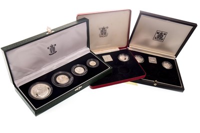 Lot 547 - THREE SILVER COIN SETS