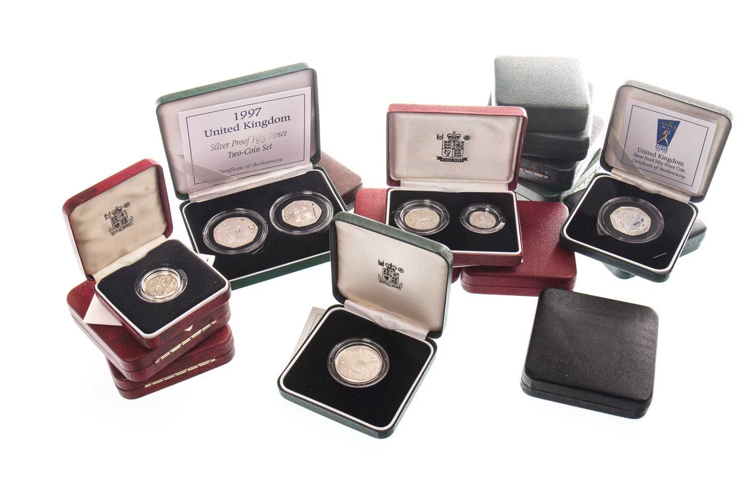 Lot 549 - SIXTEEN SILVER PROOF COINS