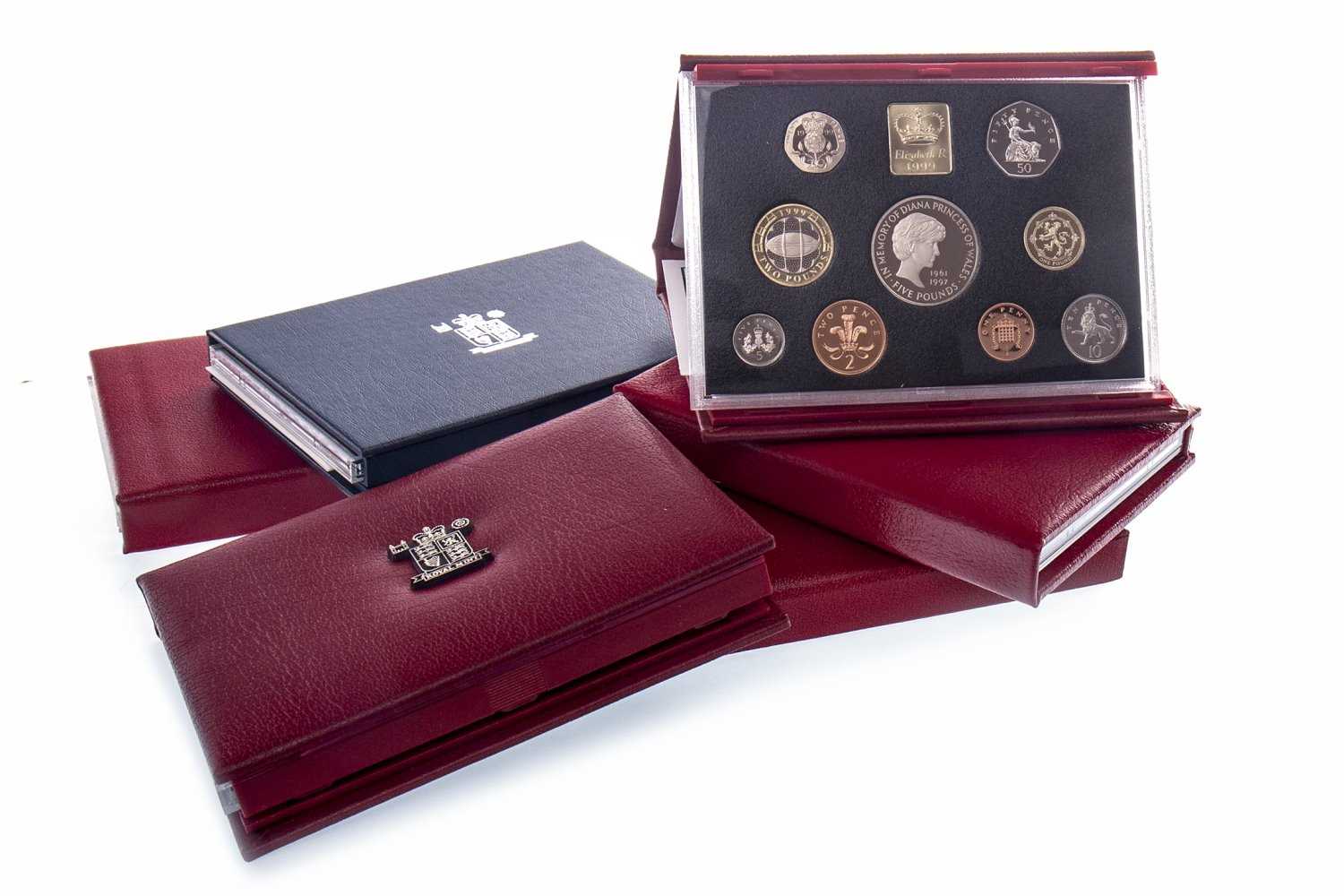 Lot 555 - SIX ANNUAL PROOF COINAGE SETS