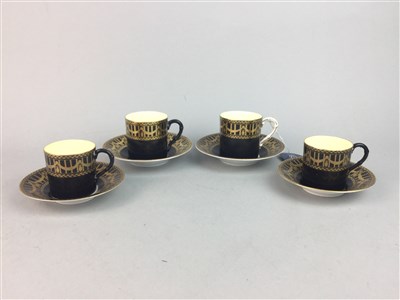 Lot 159 - A ROYAL WORCESTER COFFEE SERVICE AND A POOLE COFFEE SERVICE
