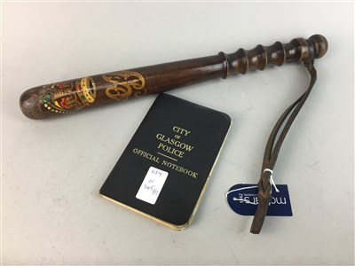 Lot 245 - AN EARLY 20th CENTURY POLICEMAN'S WOODEN BATON