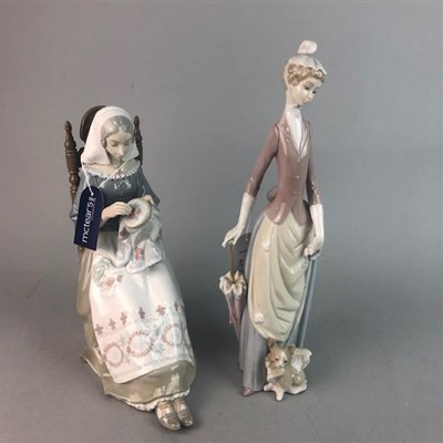 Lot 432 - TWO LLADRO FIGURES OF FEMALES