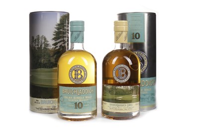 Lot 359 - BRUICHLADDICH AUGUSTA LINIKS AGED 14 YEARS, AND AGED 10 YEARS