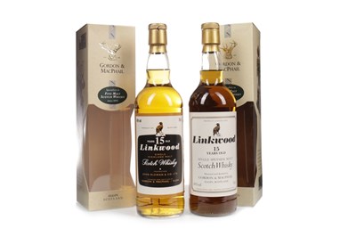 Lot 365 - TWO BOTTLES OF LINKWOOD 15 YEARS OLD