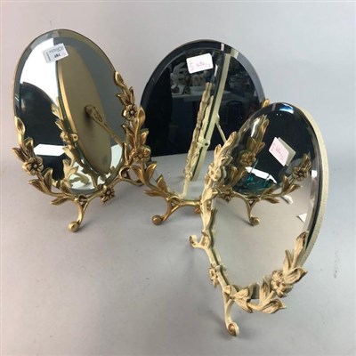 Lot 484 - THREE DECORATIVE DRESSING TABLE MIRRORS