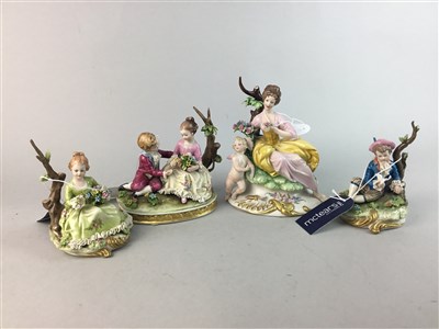 Lot 465 - FOUR GERMAN CERAMIC FIGURES