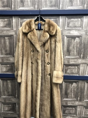 Lot 463 - A 3/4 LENGTH FUR COAT AND ANOTHER