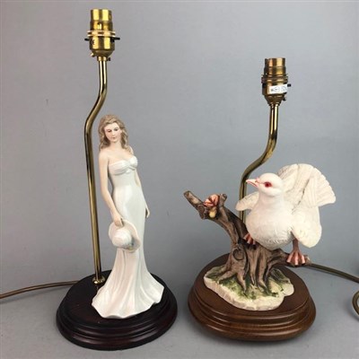 Lot 471 - TWO 20TH CENTURY FIGURAL TABLE LAMPS