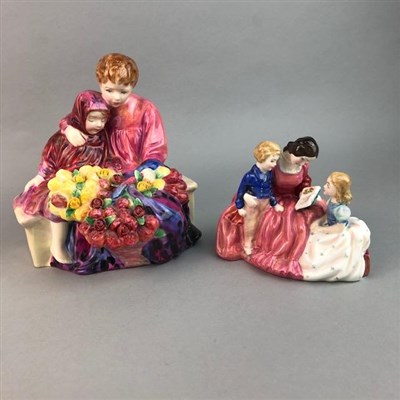 Lot 135 - A LOT OF TWO ROYAL DOULTON FIGURE GROUPS