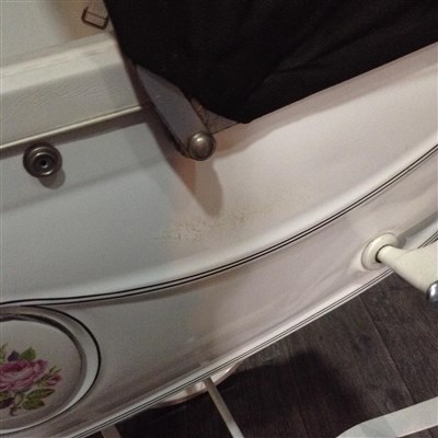 Lot 310 - A CHILD'S SILVER CROSS TOY PRAM