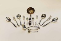 Lot 438 - CANTEEN OF GEORGE V SILVER FLATWARE maker...