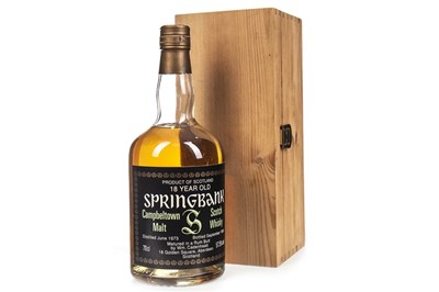 Lot 245 - SPRINGBANK 1973 RUM BUTT AGED 18 YEARS