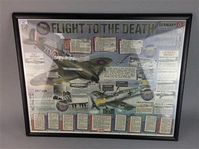 Lot 344 - WWII INTEREST - A NEWSPAPER CUTTING TITLED 'FLIGHT TO THE DEATH'