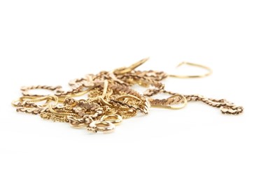 Lot 177 - THREE GOLD NECKLACES