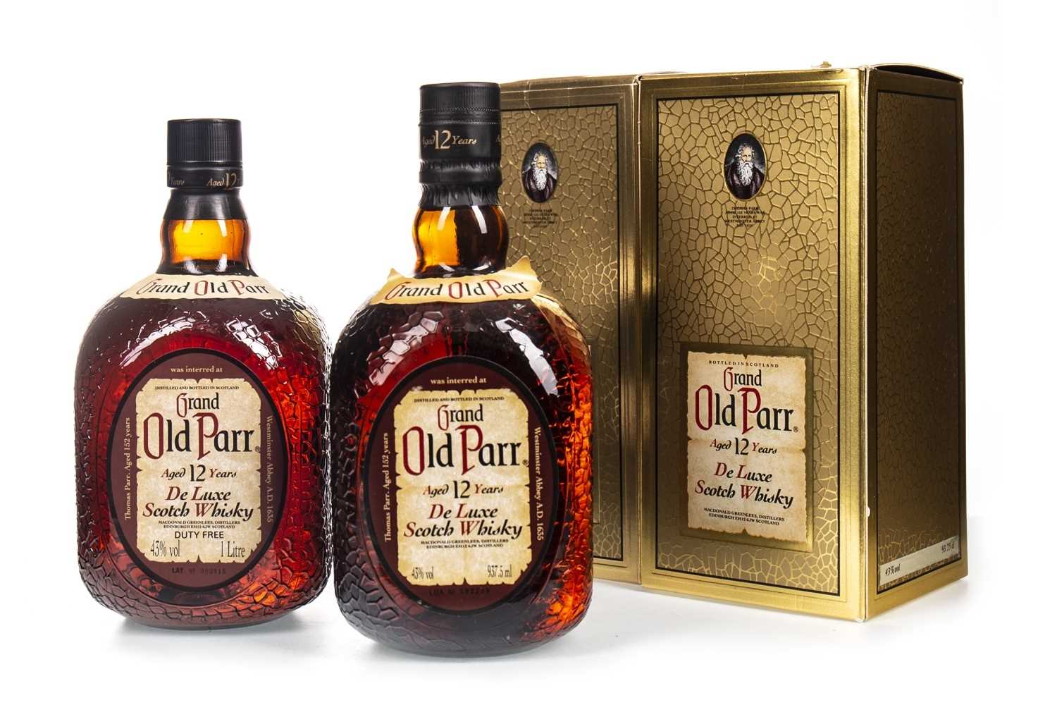 Lot 413 - TWO BOTTLES OF GRAND OLD PARR AGED 12 YEARS