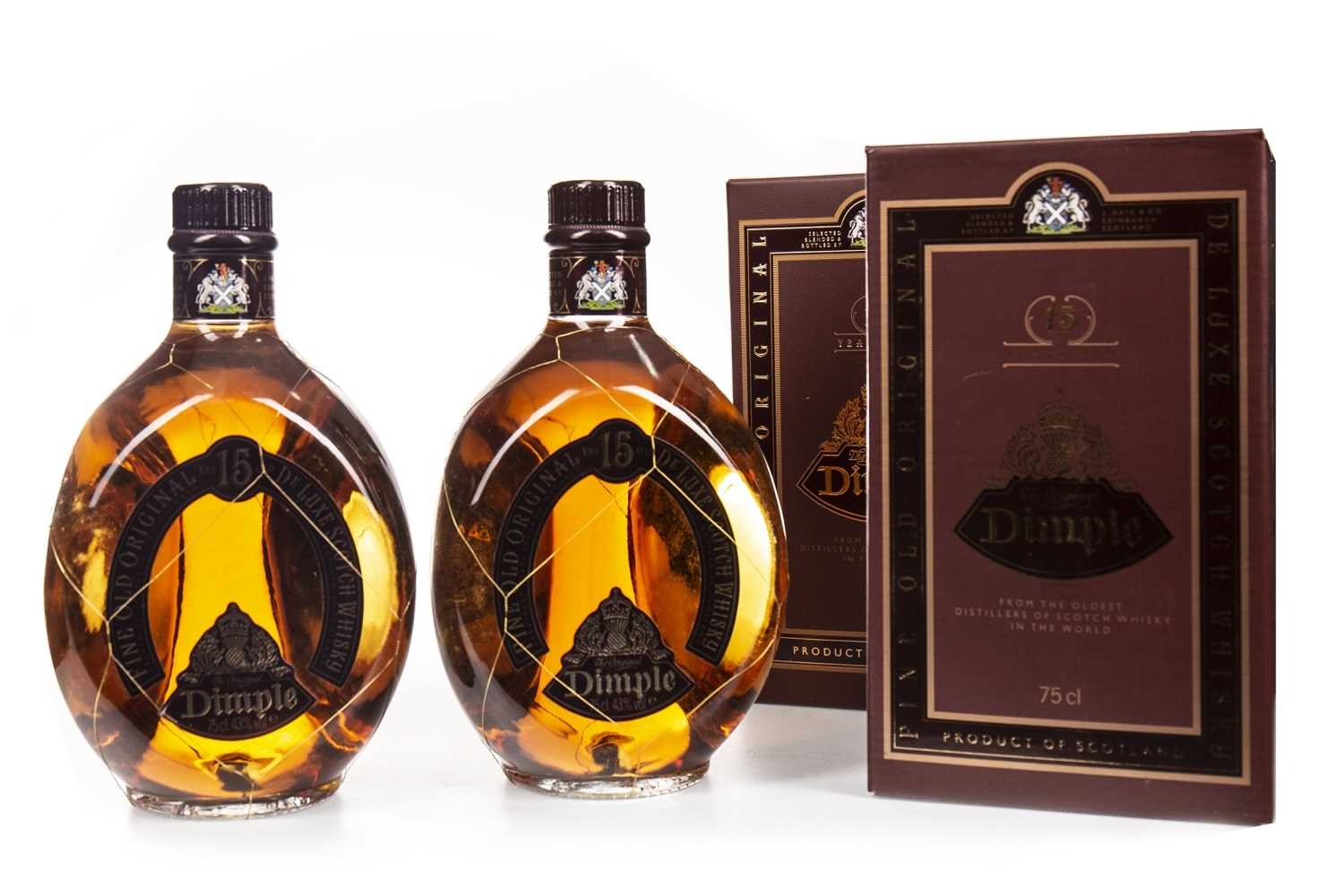 Lot 414 - TWO BOTTLES OF DIMPLE 15 YEARS OLD