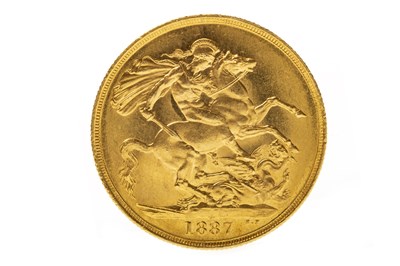 Lot 568 - A GOLD £2 COIN, 1887