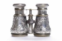 Lot 452 - PAIR OF LATE VICTORIAN SILVER MOUNTED OPERA...