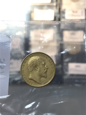 Lot 587 - A GOLD SOVEREIGN, 1902
