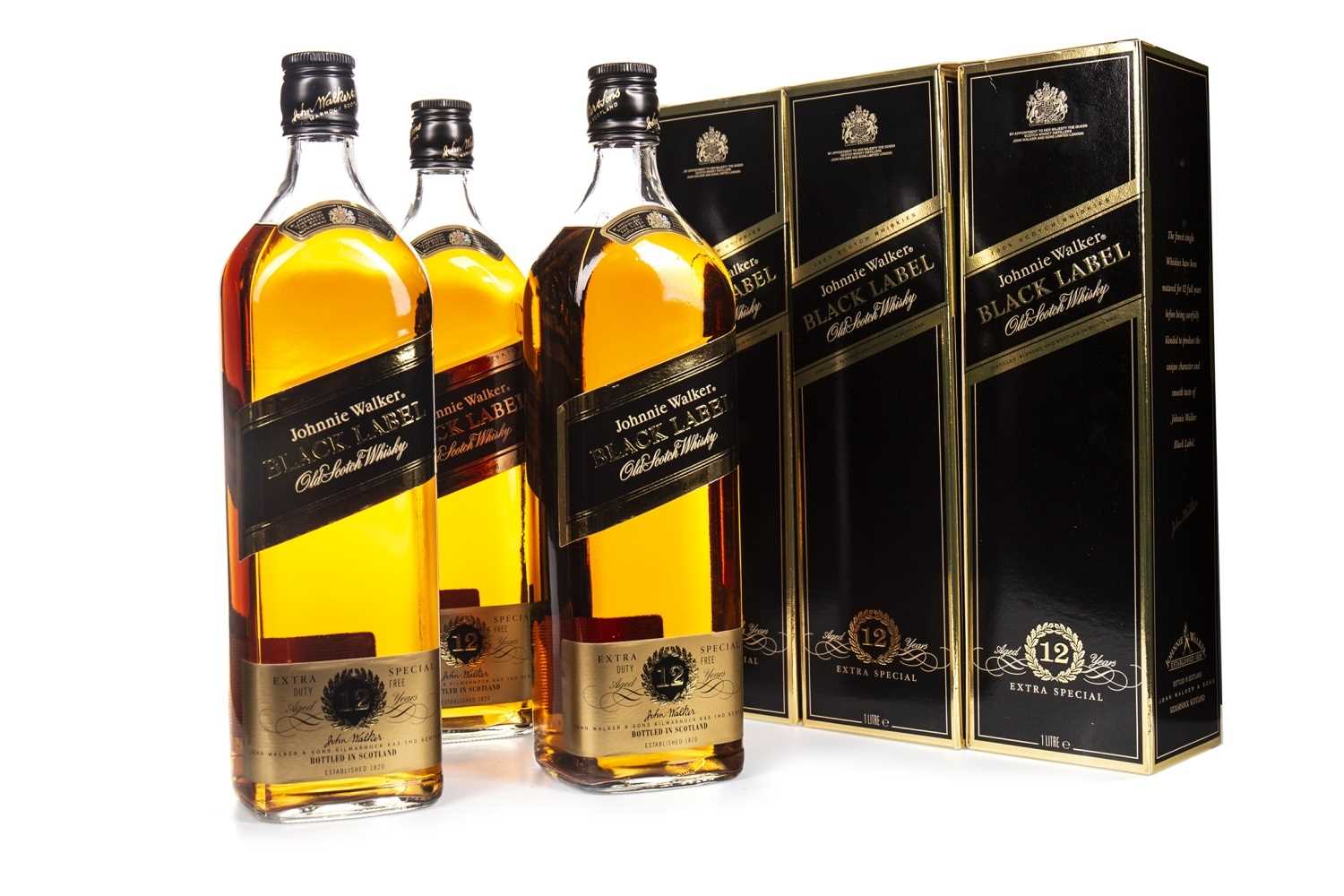 Lot 420 - THREE LITRES OF JOHNNIE WALKER BLACK LABEL AGED 12 YEARS