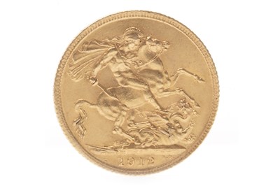 Lot 594 - A GOLD SOVEREIGN, 1912