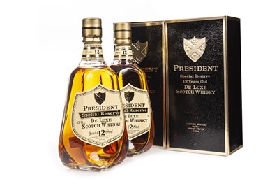 Lot 437 - TWO BOTTLES OF PRESIDENT SPECIAL RESERVE 12 YEARS OLD