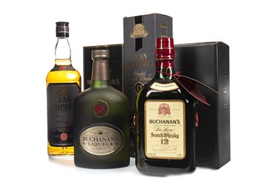 Lot 438 - CLAN CAMPBELL AGED 12 YEARS, BUCHANAN'S AGED 12 YEARS, AND BUCHANAN'S LIQUEUR