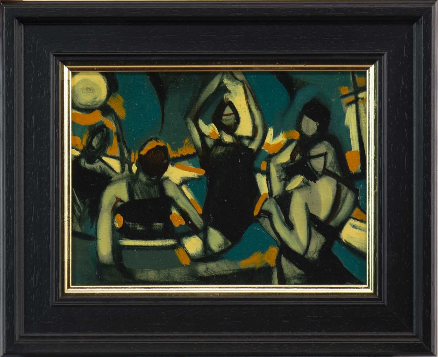 Lot 554 - THE SUN WORSHIPPERS, A MIXED MEDIA BY JAMIE O'DEA