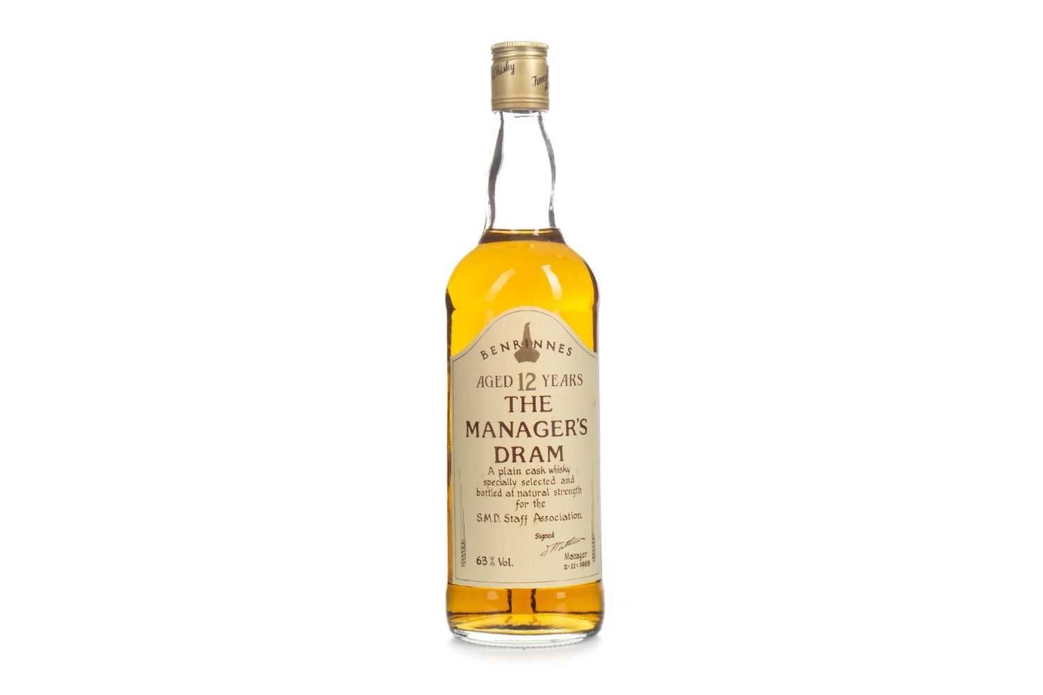 Lot 2 - BENRINNES MANAGERS DRAM AGED 12 YEARS