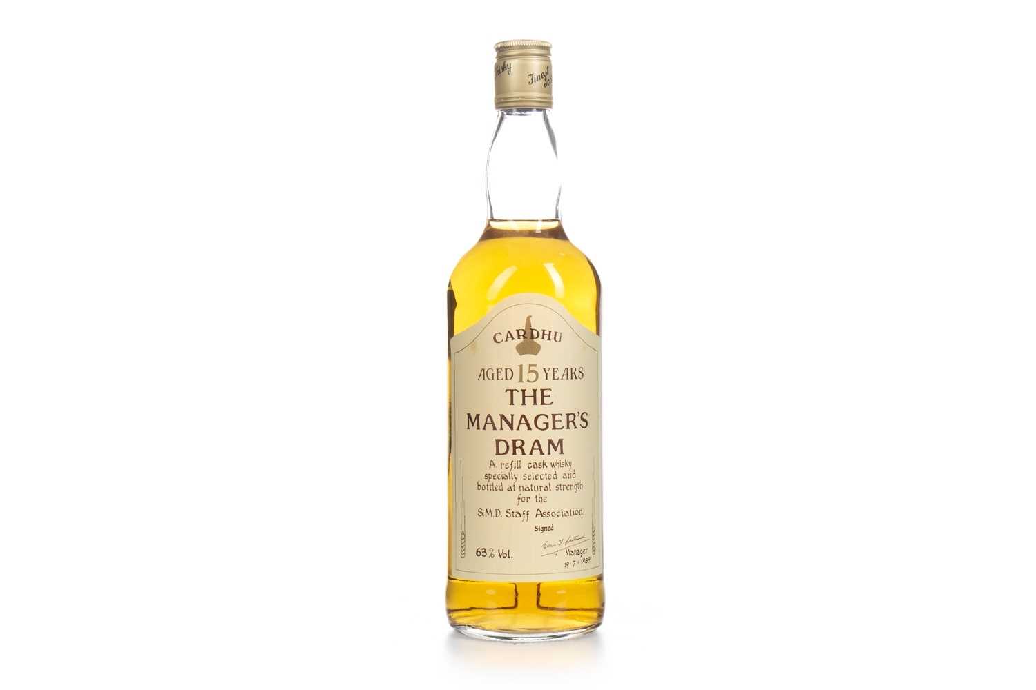 Lot 3 - CARDHU MANAGERS DRAM AGED 15 YEARS