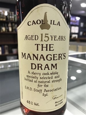 Lot 5 - CAOL ILA MANAGERS DRAM AGED 15 YEARS