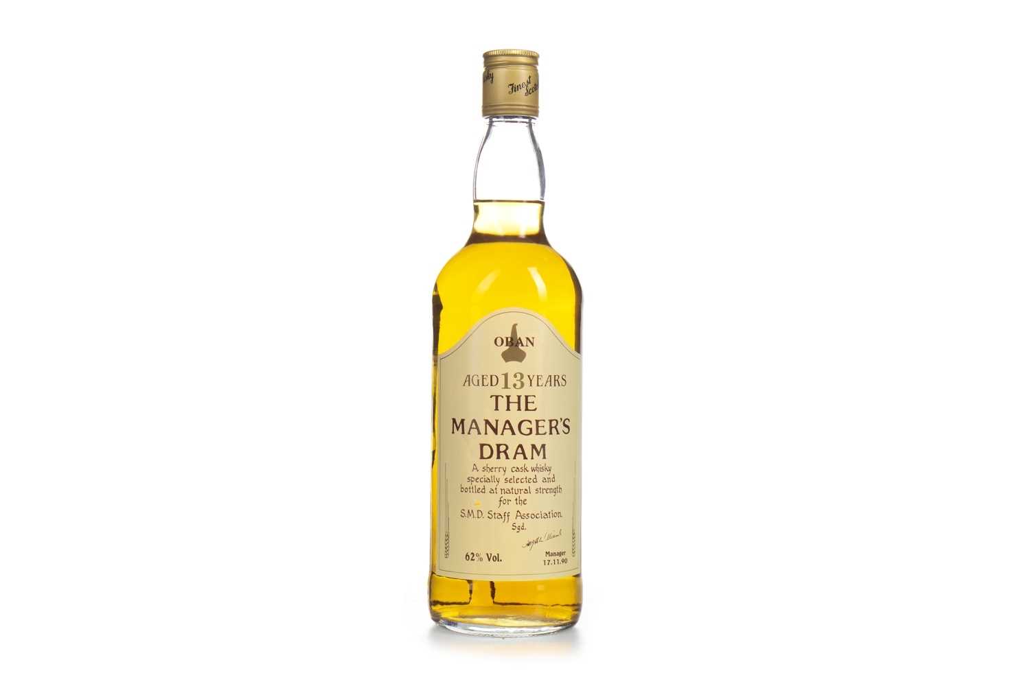 Lot 6 - OBAN THE MANAGERS DRAM AGED 13 YEARS