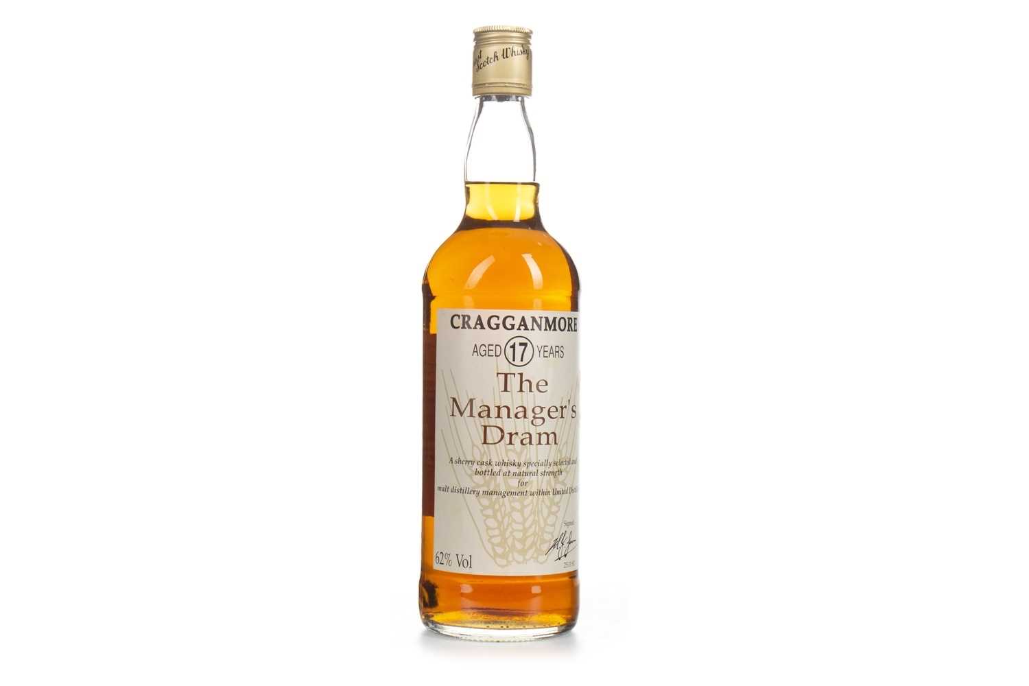 Lot 9 - CRAGGANMORE MANAGERS DRAM AGED 17 YEARS