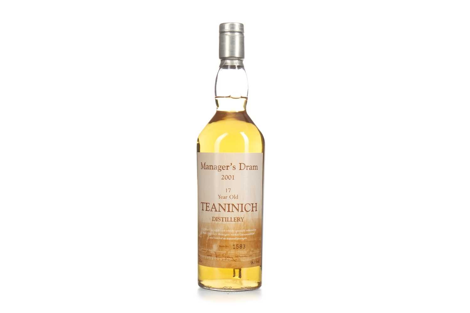 Lot 18 - TEANINICH THE MANAGER'S DRAM AGED 17 YEARS