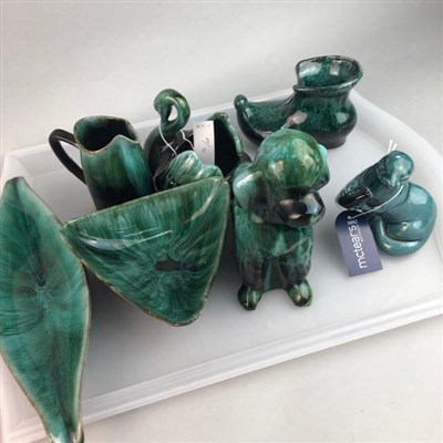 Lot 15 - A LOT OF BLUE MOUNTAIN POTTERY AND A POOLE OTTER