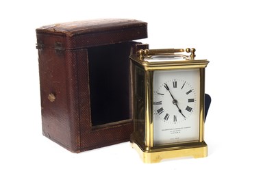 Lot 1525 - AN EARLY 20TH CENTURY FRENCH CARRIAGE CLOCK