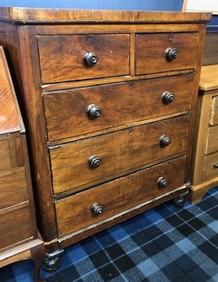Lot 275 - A VICTORIAN CHEST OF DRAWERS