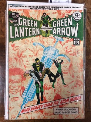 Lot 1619 - A COLLECTION OF DC COMICS INCLUDING GREEN LANTERN AND DETECTIVE COMICS