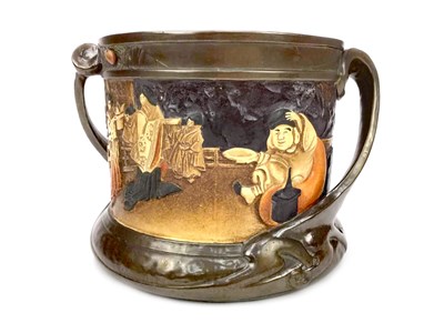 Lot 339 - A BRETBY 'JAPONESQUE' LOVING CUP