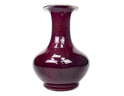 Lot 1089 - A 20TH CENTURY CHINESE FLAMBE VASE