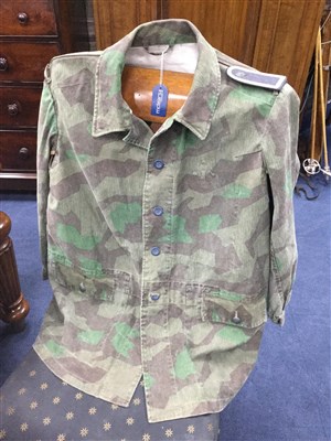 Lot 154 - A BRITISH FREE CORPS STYLE TUNIC AND A CAMOUFLAGE JACKET