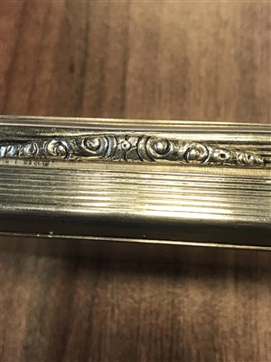 Lot 870 - A SILVER SNUFF BOX BY NATHANIEL MILLS