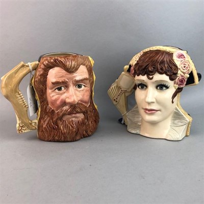 Lot 156 - A LOT OF FOUR ROYAL DOULTON DOUBLE SIDED CHARACTER JUGS