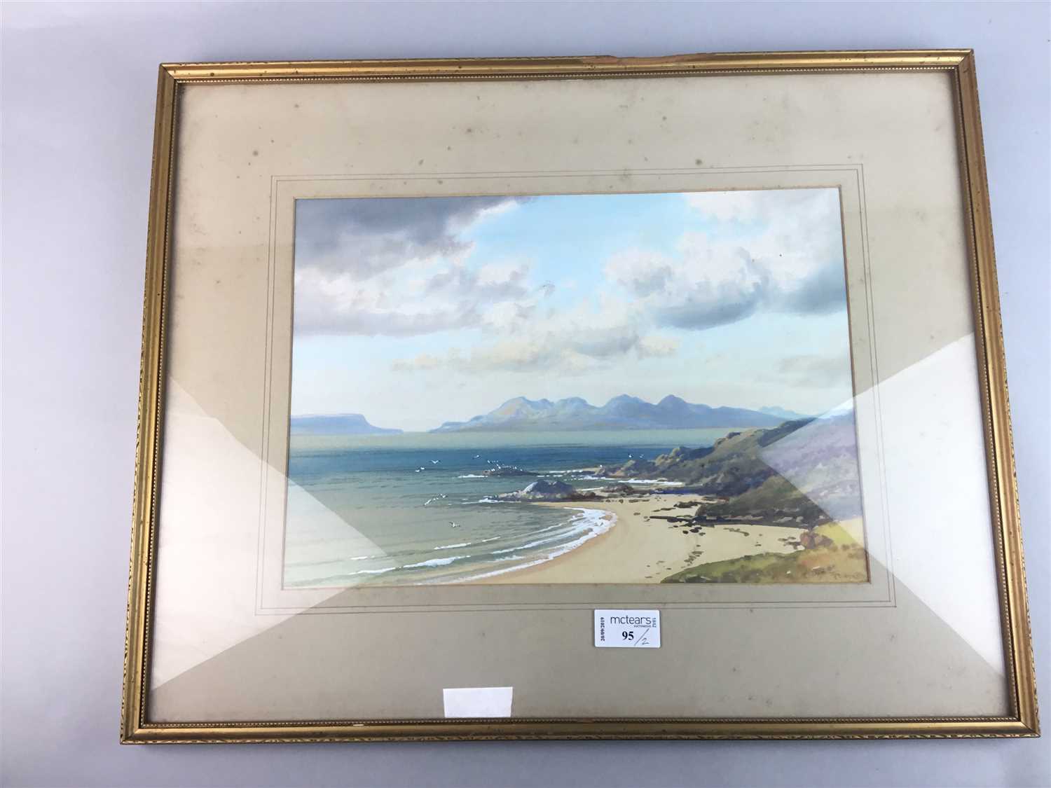 Lot 95 - A WATERCOLOUR BY TREVOR AND ANOTHER PICTURE