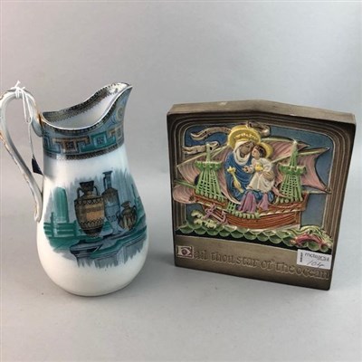 Lot 104 - A VICTORIAN SCOTTISH POTTERY JUG AND OTHER CERAMICS