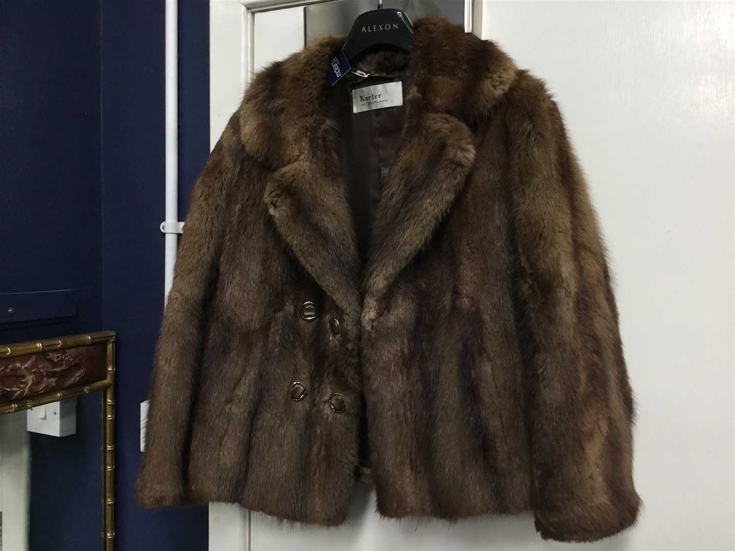 Lot 311 - A 3/4 LENGTH FUR COAT AND TWO OTHERS
