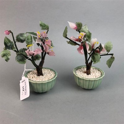 Lot 134 - A PAIR OF CHINESE TREES