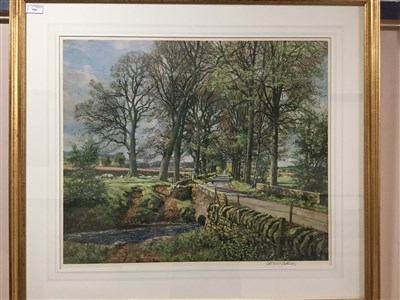 Lot 329 - AN OIL ON CANVAS BOARD BY IAN MCPHEDRAN AND A ROBERT EADIE ETCHING