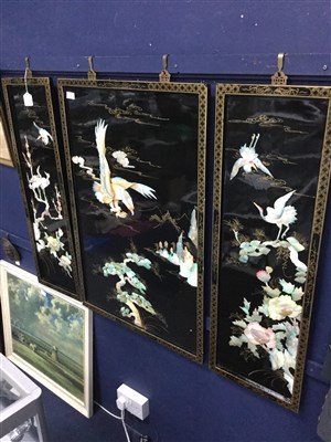 Lot 175 - A LOT OF THREE CHINESE PANELS