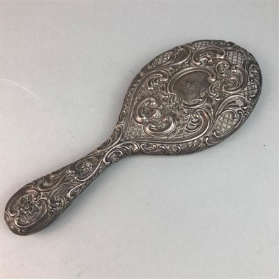 Lot 190 - A SILVER HANDLED HAND MIRROR